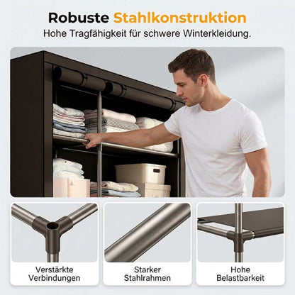 ⏰【Begränsat Erbjudande – 50% Rabatt!】👔 Lättmonterat Klädskåp i Nonwoven-tyg