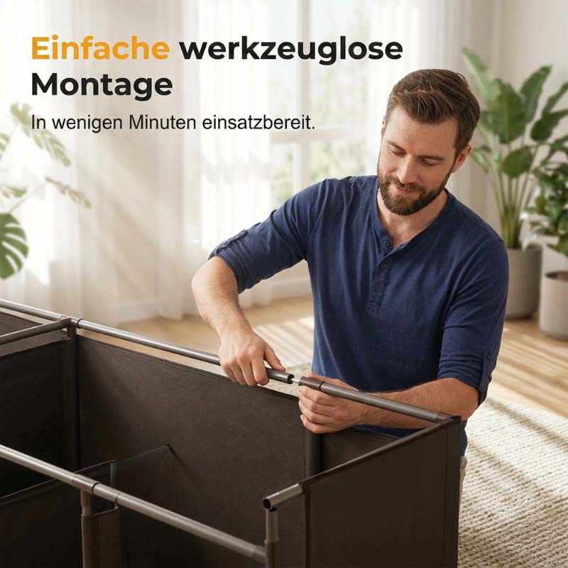 ⏰【Begränsat Erbjudande – 50% Rabatt!】👔 Lättmonterat Klädskåp i Nonwoven-tyg