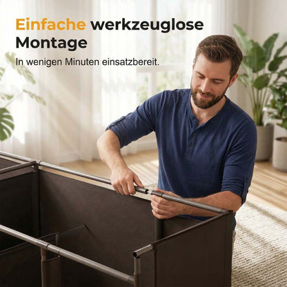 ⏰【Begränsat Erbjudande – 50% Rabatt!】👔 Lättmonterat Klädskåp i Nonwoven-tyg