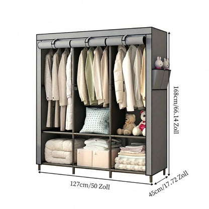 ⏰【Begränsat Erbjudande – 50% Rabatt!】👔 Lättmonterat Klädskåp i Nonwoven-tyg