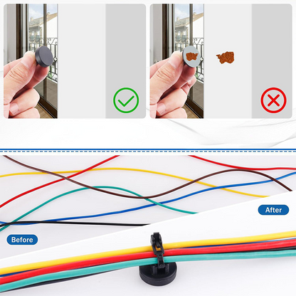 Magnetisk Kabelbindare med Monteringssats