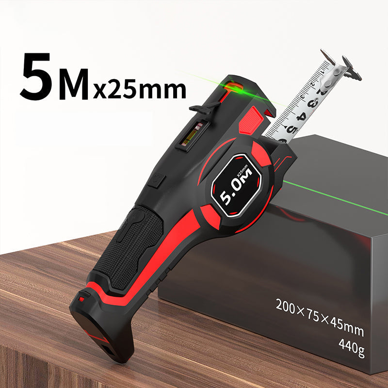 📢📢50% RABATT!! ⏰2-i-1 Måttband med laserguide