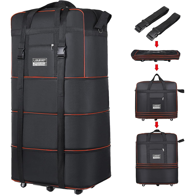 🔥 50 % RABATT! 🧳 Vattentät XXL-resväska i Oxford-tyg ✨ Extra stor kapacitet, hopfällbar och perfekt för resor, flytt och incheckat bagage