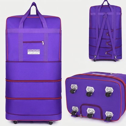 🔥 50 % RABATT! 🧳 Vattentät XXL-resväska i Oxford-tyg ✨ Extra stor kapacitet, hopfällbar och perfekt för resor, flytt och incheckat bagage