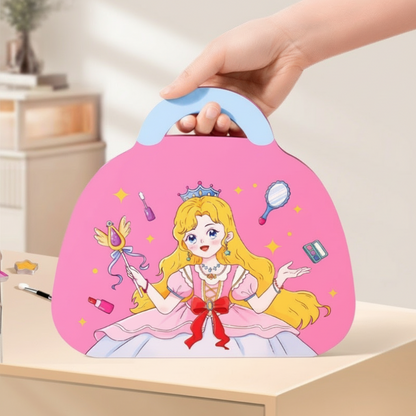 👑 50% RABATT NU! 🎨 Prinsess Papper Smink Kreativt Kit – Sminklek Utan Röra – Allt-i-ett Set med Klistermärken & Diamantmålning – Perfekt för Kreativa Barn 🖍️