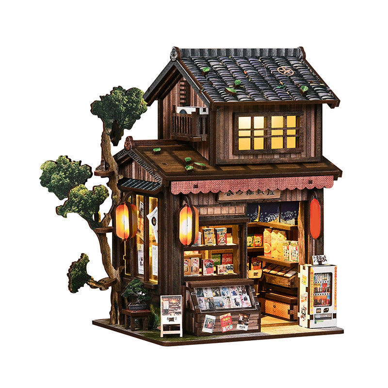 Springtime Store Miniatyrbutik med LED-belysning 🏠 En liten blomsterbutik som lyser upp din värld ✨
