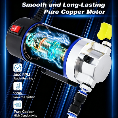 ⚡ 50% RABATT NU! 🔧 Portable Engine Oil Transfer Pump – Ren Kopparmotor & Aluminiumlegering – Perfekt för Oljebyte & Vätskeöverföring – Kompakt & Portabel 🚗