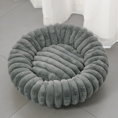 🐶 50% RABATT NU! 🛏️ Ultramjuk Rund Lugnande Husdjursbädd – Den Perfekta Sovplatsen för Hundar & Katter – Upphöjd Kant & Ortopediskt Stöd 🌙