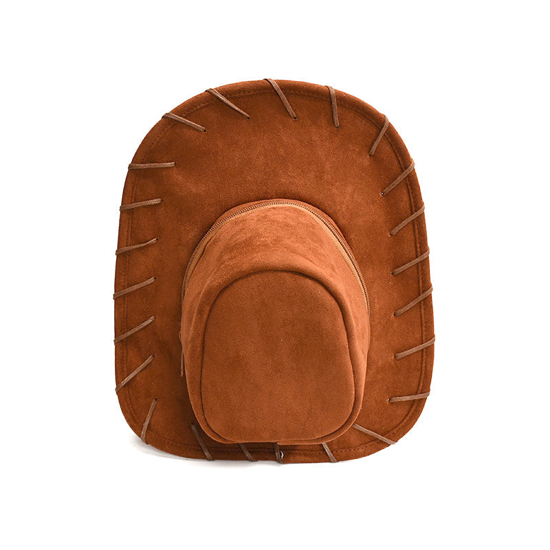 🌵🤠💫 Kreativ Cowboyhatt-Ryggsäck för Damer – Unik Western Fritidsryggsäck