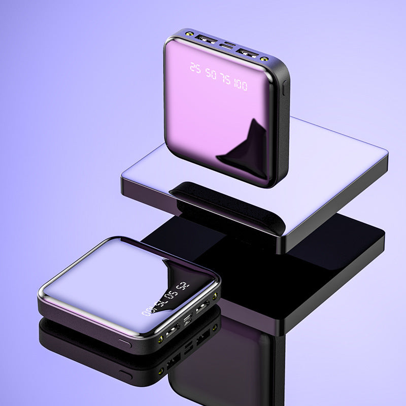 Mini Portabelt Powerbank ⚡ Fickformat, Alltid Redo – Slut Aldrig på Batteri Igen ✨