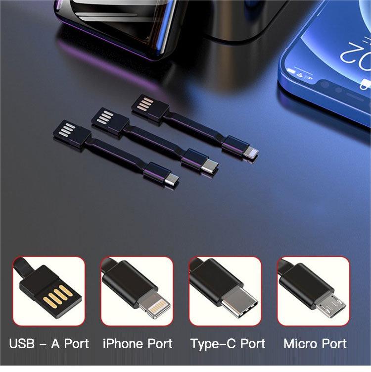 Mini Portabelt Powerbank ⚡ Fickformat, Alltid Redo – Slut Aldrig på Batteri Igen ✨