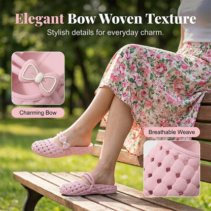 🥿 50% RABATT NU! 🌸 Dam Slängda Tåcktäckta Andningsbara Tofflor – Ultramjuk & Flexibel – Perfekt för Inomhus & Utomhus – Slip-on Design & Lätt EVA ☀️