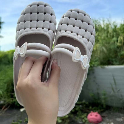 🥿 50% RABATT NU! 🌸 Dam Slängda Tåcktäckta Andningsbara Tofflor – Ultramjuk & Flexibel – Perfekt för Inomhus & Utomhus – Slip-on Design & Lätt EVA ☀️