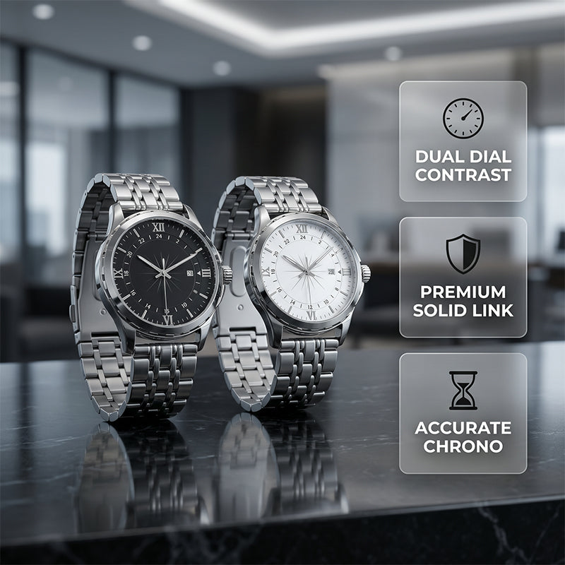 ⌚ 50 % RABATT NU! 👔 Klassisk herr elegant kvartsur – rostfritt stål, mineralglas & tidlös affärsestetik ✨