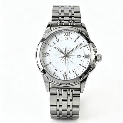 ⌚ 50 % RABATT NU! 👔 Klassisk herr elegant kvartsur – rostfritt stål, mineralglas & tidlös affärsestetik ✨
