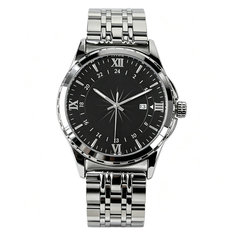 ⌚ 50 % RABATT NU! 👔 Klassisk herr elegant kvartsur – rostfritt stål, mineralglas & tidlös affärsestetik ✨