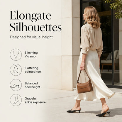 👡 50% RABATT! 🌸 Dameleganta spetsiga mules med V-ringning – Fina, luftiga & stilfulla – Perfekta för vardag, kontor & speciella tillfällen ✨