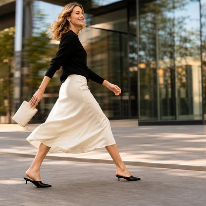 👡 50% RABATT! 🌸 Dameleganta spetsiga mules med V-ringning – Fina, luftiga & stilfulla – Perfekta för vardag, kontor & speciella tillfällen ✨