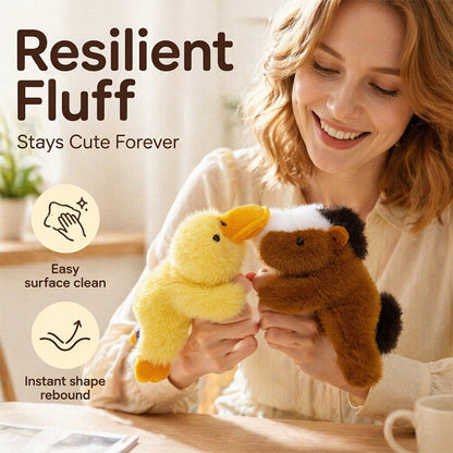 🧸 50% RABATT NU! Söt plysch kylskåpsmagnet docka – mjuk minksammet, dold magnet & perfekt för kylskåp, datorer, väskor – även bilen! 🐻🚗✨