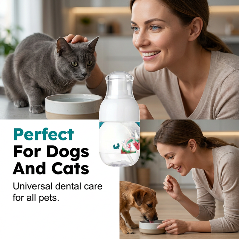 🧴 50% RABATT NU! Tandvårdsvätska för husdjur – utan borste – löser upp plack & tandsten, fräschar andedräkten – tillsätt i vattenskålen 🐾✨