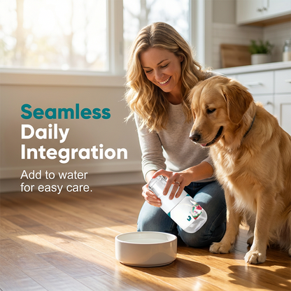 🧴 50% RABATT NU! Tandvårdsvätska för husdjur – utan borste – löser upp plack & tandsten, fräschar andedräkten – tillsätt i vattenskålen 🐾✨