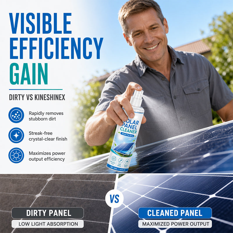 🛒 50 % RABATT NU! ☀️ Rengöringsspray för Solpaneler – Hjälper Till Att Avlägsna Smuts & Hålla Panelerna Rena 💧✨