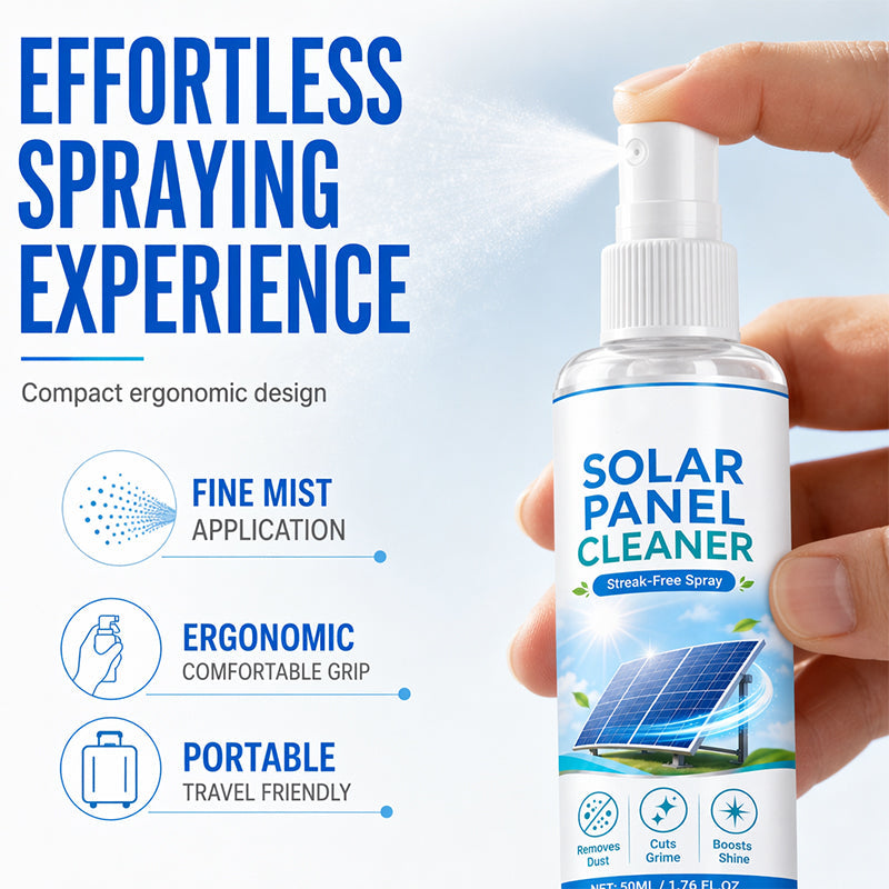 🛒 50 % RABATT NU! ☀️ Rengöringsspray för Solpaneler – Hjälper Till Att Avlägsna Smuts & Hålla Panelerna Rena 💧✨