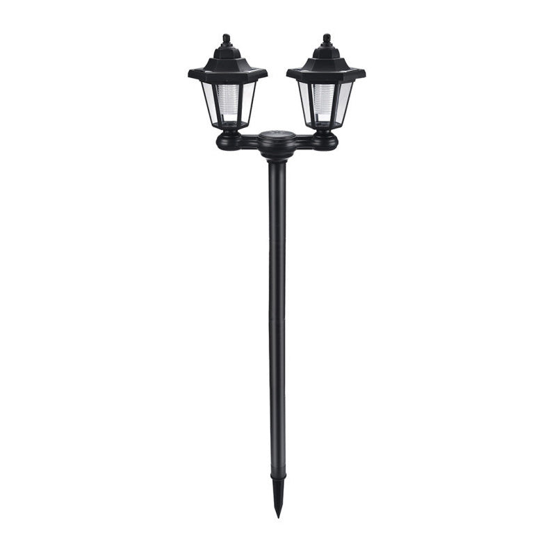 💡 50% RABATT! 🏡 Retro Soldriven Trädgårdslampa med Dubbelt Hexagonalt Huvud – Vintage design, soldriven & väderbeständig – Perfekt för trädgårdar, uppfarter & terrasser 🌙