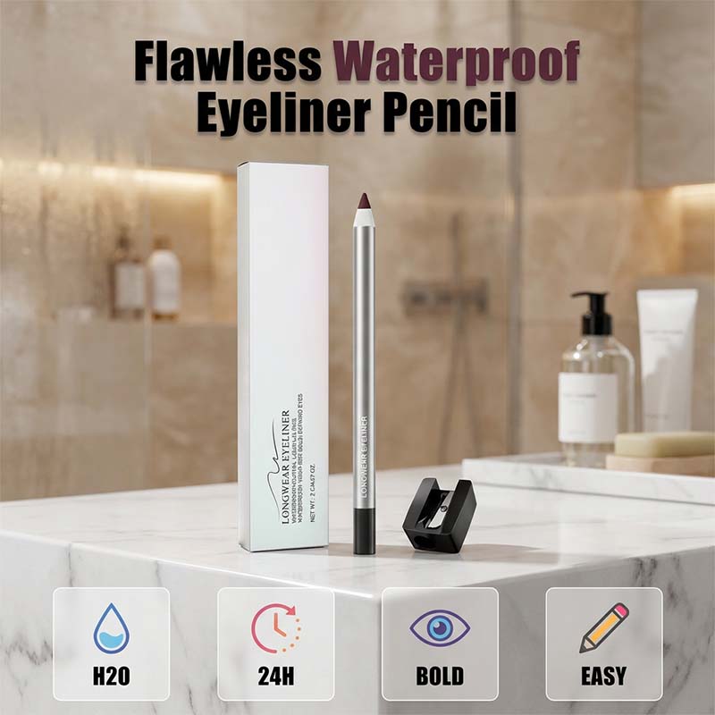 Vattentåt Gel Eyeliner Penna 💧 Krämig Gel, Sitter Kvar – Från Vattenlinje till Wing, Perfektion som Varar ✨