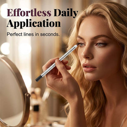 Vattentåt Gel Eyeliner Penna 💧 Krämig Gel, Sitter Kvar – Från Vattenlinje till Wing, Perfektion som Varar ✨