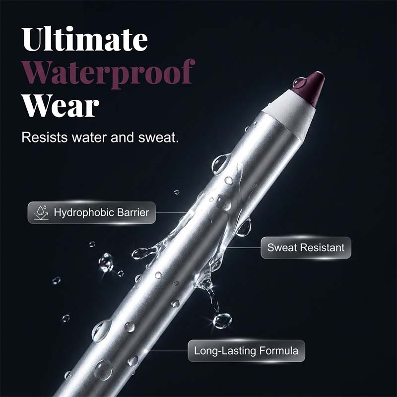 Vattentåt Gel Eyeliner Penna 💧 Krämig Gel, Sitter Kvar – Från Vattenlinje till Wing, Perfektion som Varar ✨