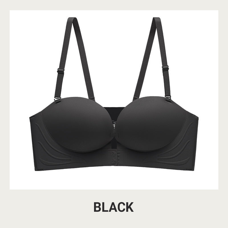 👙 50% RABATT NU! Osynlig band främre spänne push‑up bh – justerbara, dolda band & sömlös komfort – perfekt för axelbandslösa och urringade outfits 💖✨