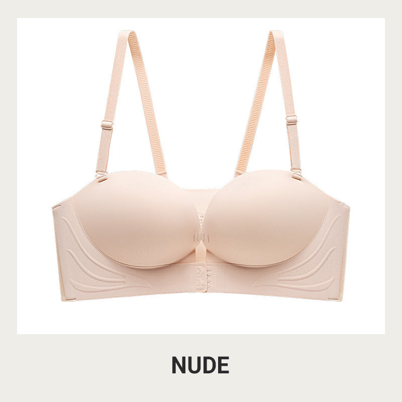 👙 50% RABATT NU! Osynlig band främre spänne push‑up bh – justerbara, dolda band & sömlös komfort – perfekt för axelbandslösa och urringade outfits 💖✨