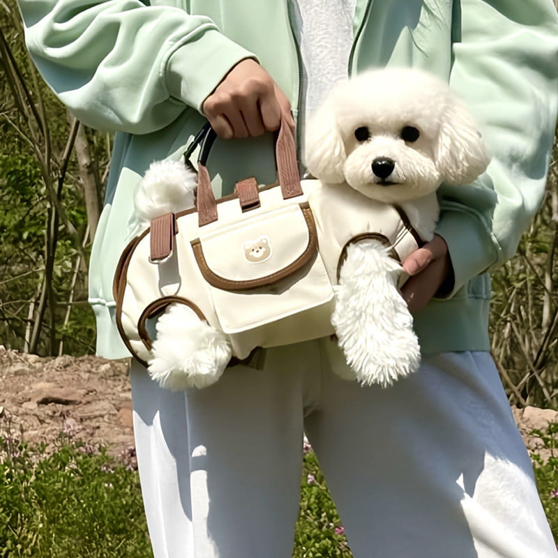 🐱 50 % RABATT NU! 🎒 2-i-1 bärsele för små hundar & katter – vadderad axelrem, ventilerande tyg & justerbar passform 🐾