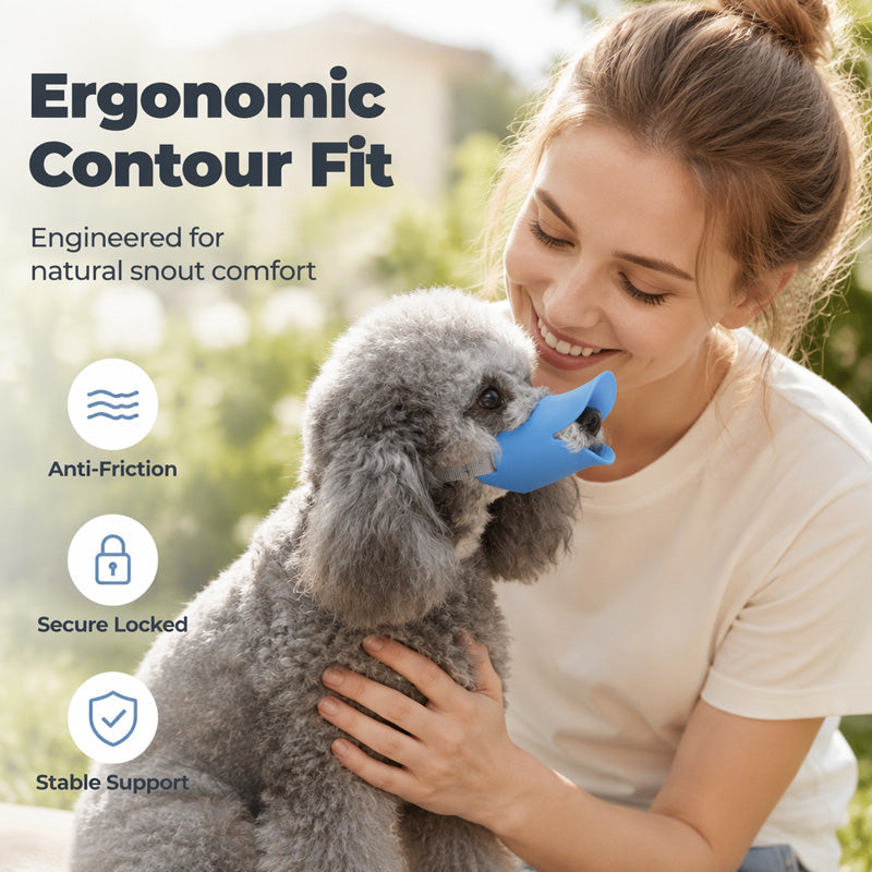 🐕 50 % RABATT NU! 🦆 Söt anknäbb-silikonmuzzle för hund – mjuk, bekväm & skyddar dig och dina lurviga vänner 🐾
