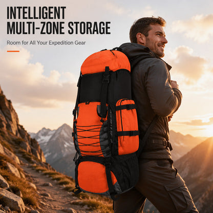 🎒 50 % RABATT NU! ⛰️ 90L Outdoor vandringsryggsäck – vattentät nylon, flera fack & ergonomisk support – perfekt för äventyr ✨