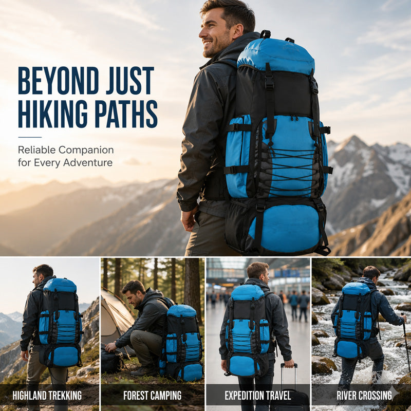 🎒 50 % RABATT NU! ⛰️ 90L Outdoor vandringsryggsäck – vattentät nylon, flera fack & ergonomisk support – perfekt för äventyr ✨
