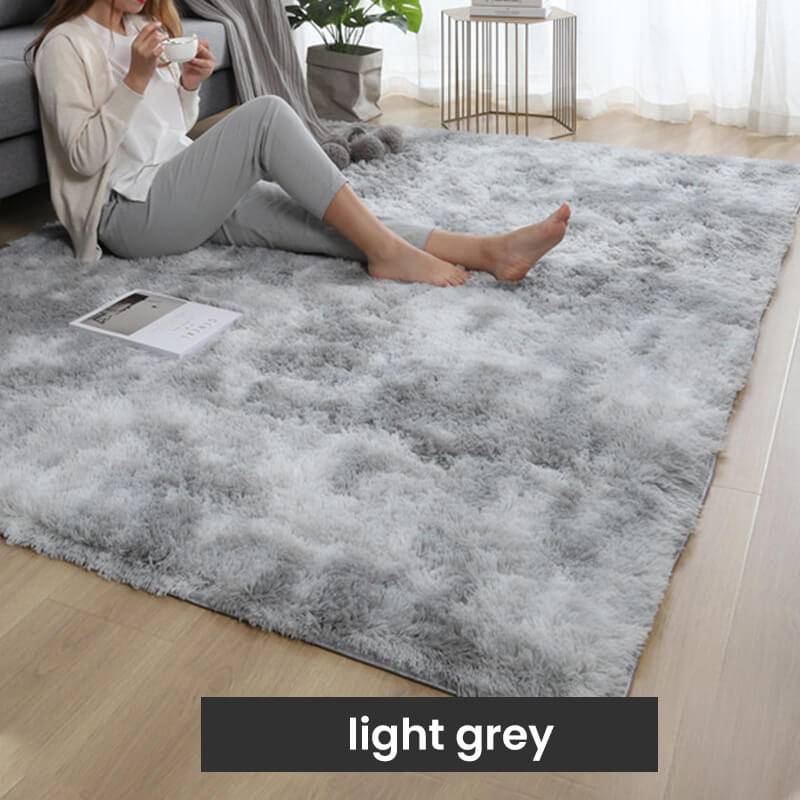 🌈 50 % RABATT NU! 🏠 Perfekt present – gradient färg fusk päls golvmatta – mjuk, maskintvättbar & halkfri – lyxig komfort för hemmet 🛋️