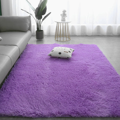 🌈 50 % RABATT NU! 🏠 Perfekt present – gradient färg fusk päls golvmatta – mjuk, maskintvättbar & halkfri – lyxig komfort för hemmet 🛋️