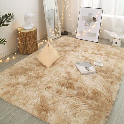 🌈 50 % RABATT NU! 🏠 Perfekt present – gradient färg fusk päls golvmatta – mjuk, maskintvättbar & halkfri – lyxig komfort för hemmet 🛋️