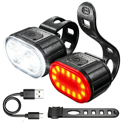 USB-laddningsbar cykelljusset