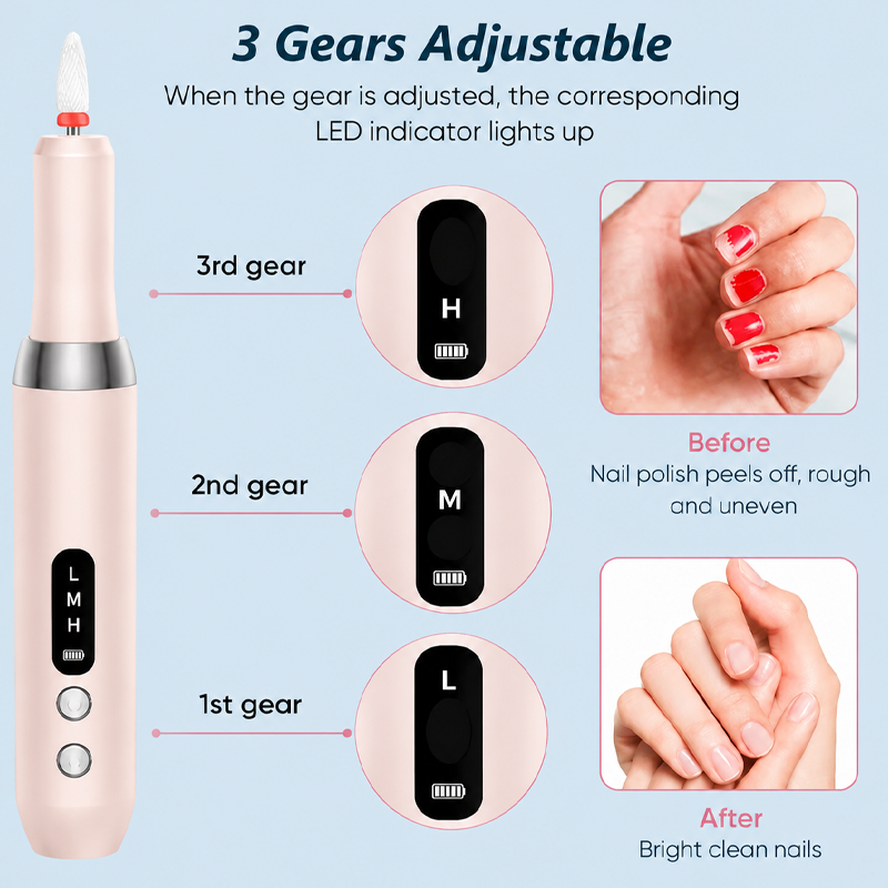 💅 50 % RABATT NU! ⚡ Trådlös elektrisk nagelborrmaskin med laddningsbas – justerbar hastighet 0–15 000 RPM & LED-display – perfekt för hemmamanikyr 💎