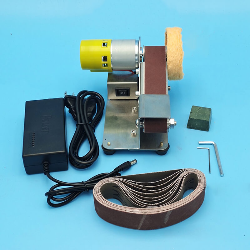 🔧 50 % RABATT NU! ⚡ Mini elektrisk bandslipmaskin & polermaskin – variabel hastighet, ren kopparmotor & 15° väsningsguide – perfekt för metall, trä och plast 🛠️