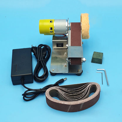 🔧 50 % RABATT NU! ⚡ Mini elektrisk bandslipmaskin & polermaskin – variabel hastighet, ren kopparmotor & 15° väsningsguide – perfekt för metall, trä och plast 🛠️