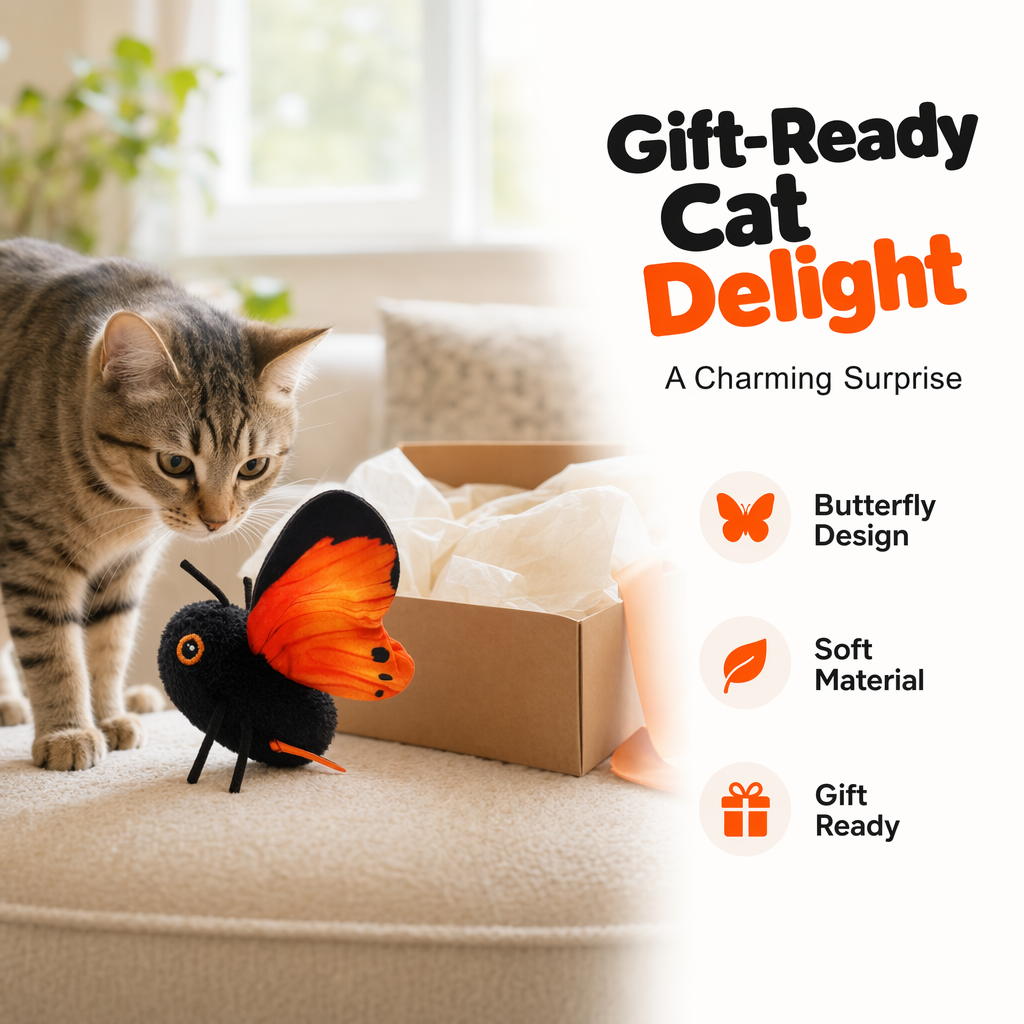 🦋🐱 Leksak med smart sensor och vingslagande fjäril – 50 % rabatt! Rörelseaktiverad, realistisk flygning, interaktivt nöje – håller din katt sysselsatt i timmar. 🔥✨