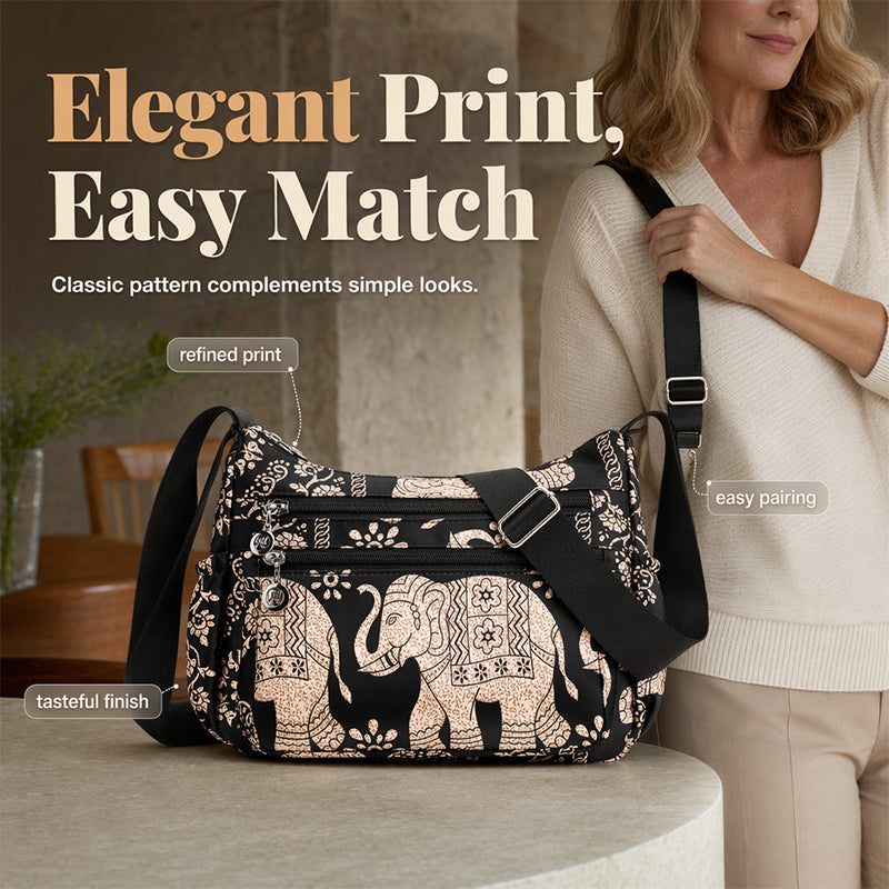Dam Elegant Nylon Reseaxelväska Din Vardagliga Följeslagare