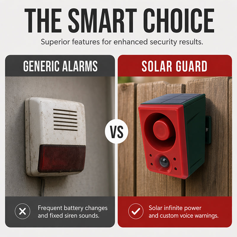 50% RABATT NU! Solärdriven Larmlykta – Solcellsdriven, rörelsesensor & stark LED – Perfekt för uppfarter, trädgårdar & nattssäkerhet