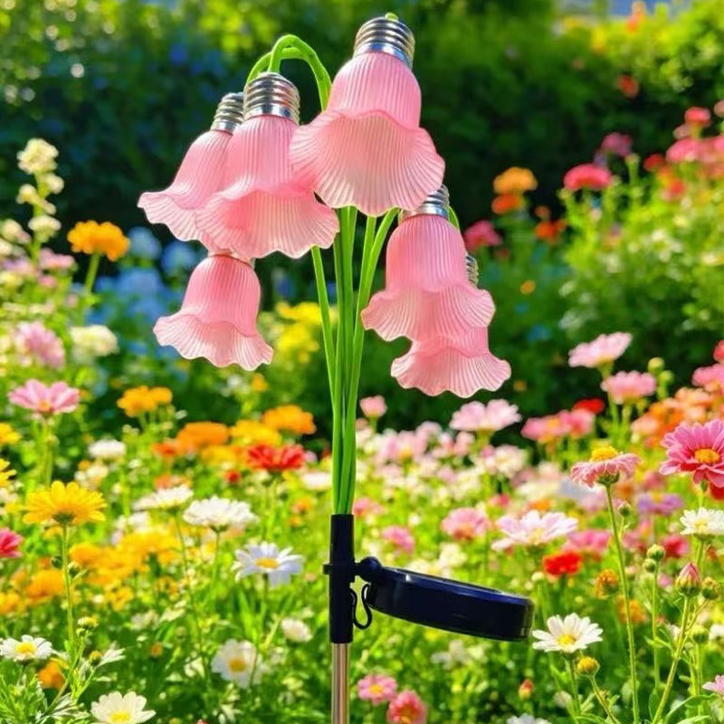 🌷 50 % RABATT! ☀️ Solcellsdrivna blomlampor – vädertåliga och dekorativa för trädgården