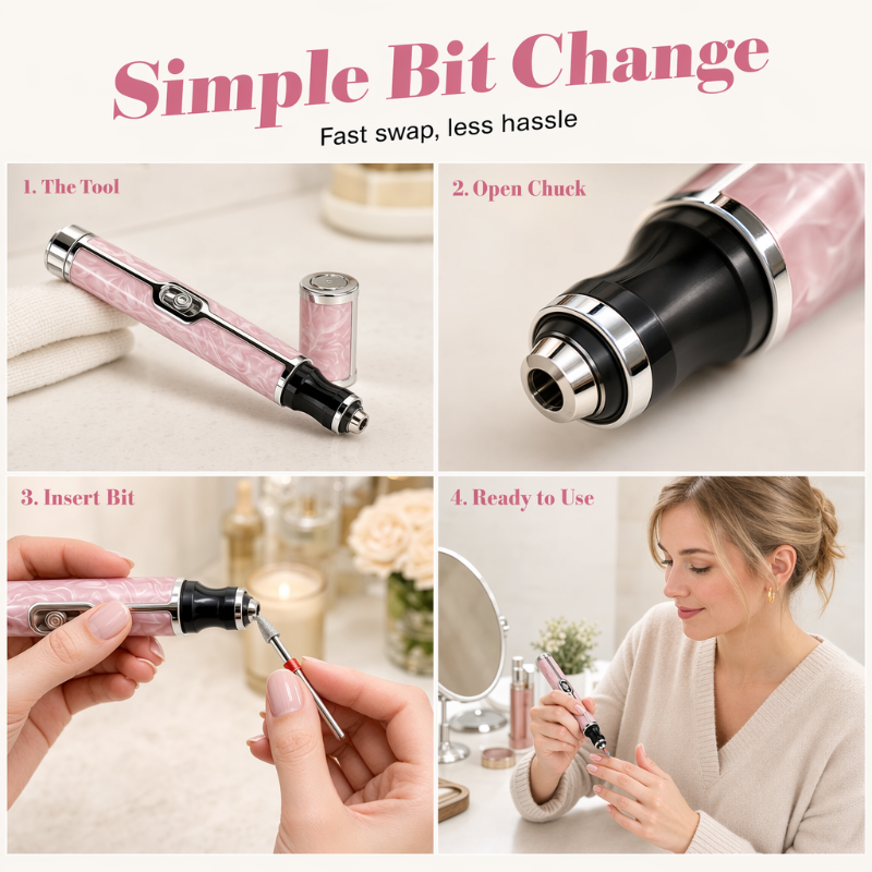 Trådlös Elektrisk Nagelfil & Borr