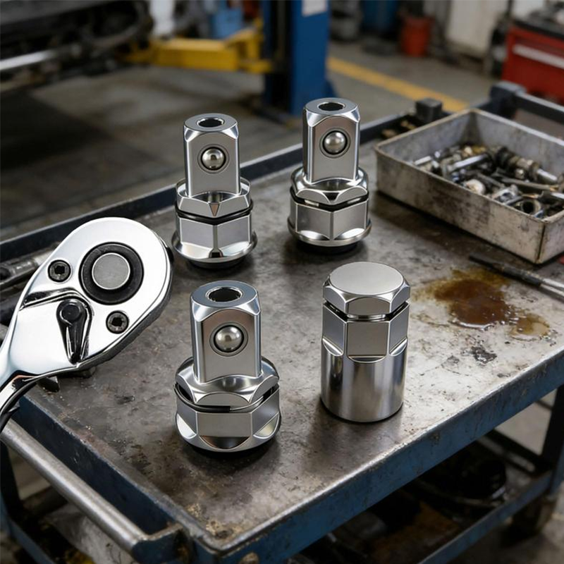 🔧 2026 Rea — Över 23 700 Sålda! 🔩 CR-V Stål Skrallnyckel Adapter Hylsomvandlare Set